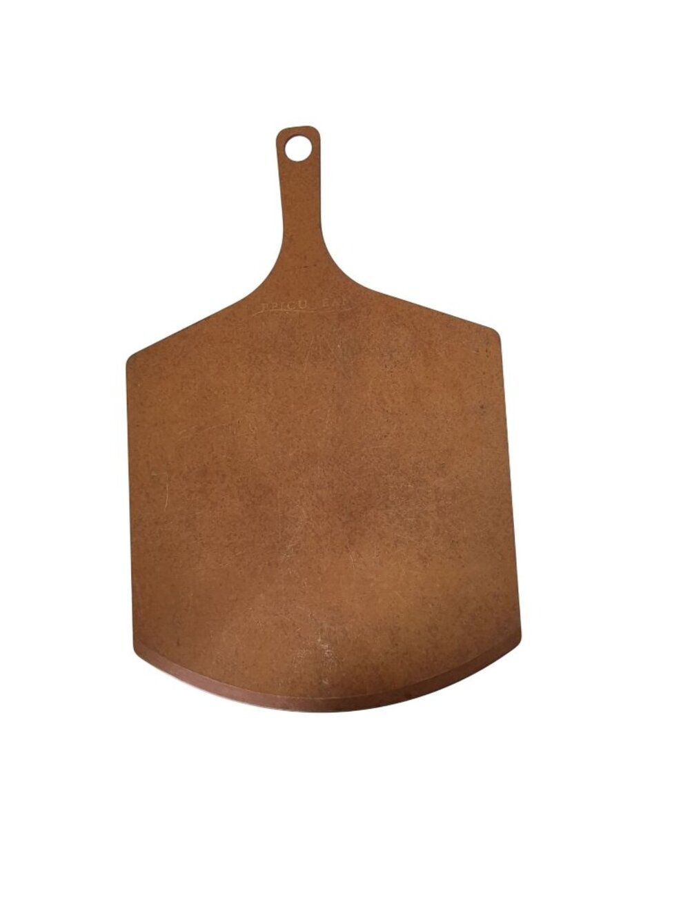 Epicurean Brown Pizza Peel Handle - 21" x 14" Composite Wood Serving Tray